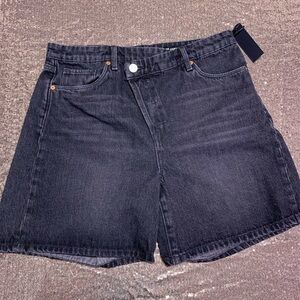 Blank NYC Dark Wash Jean Shorts